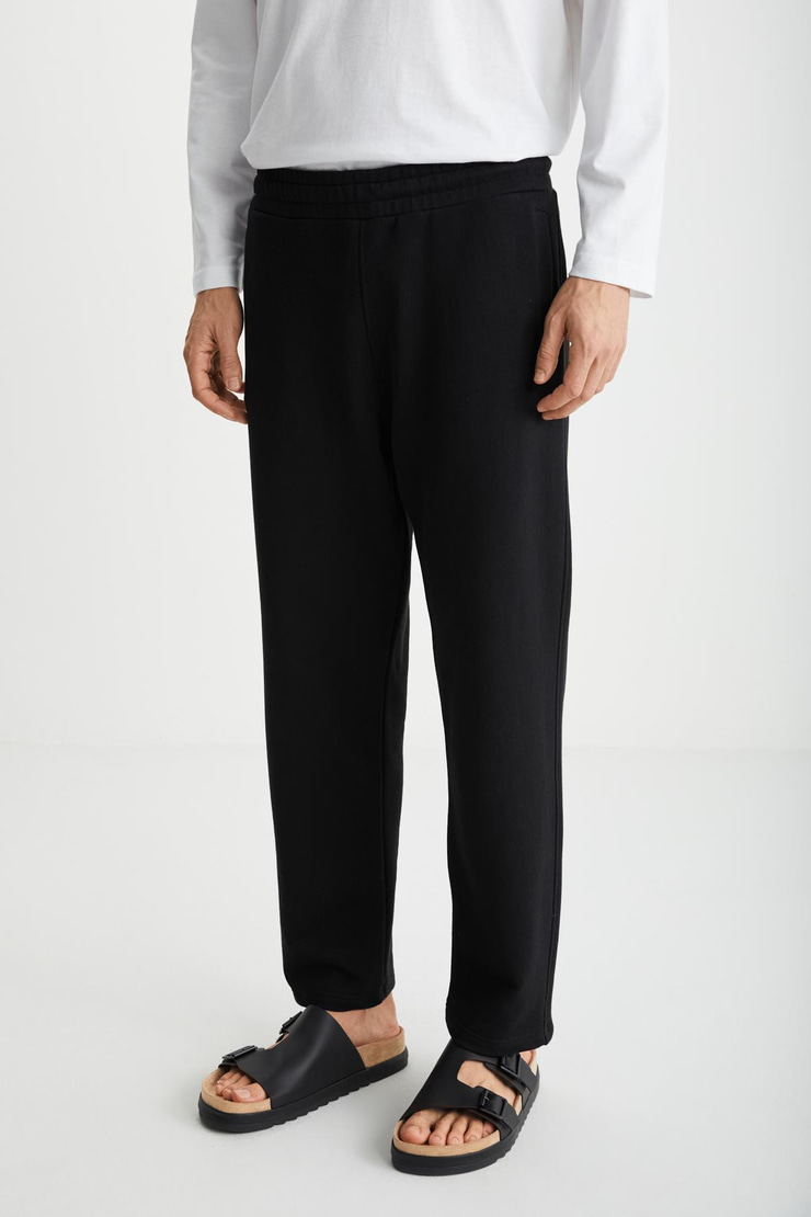 BRYCE   Siyah Tekli Eşofman Altı