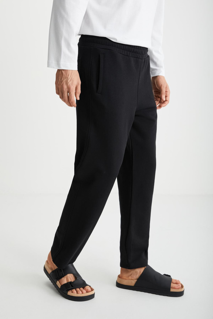 BRYCE   Siyah Tekli Eşofman Altı