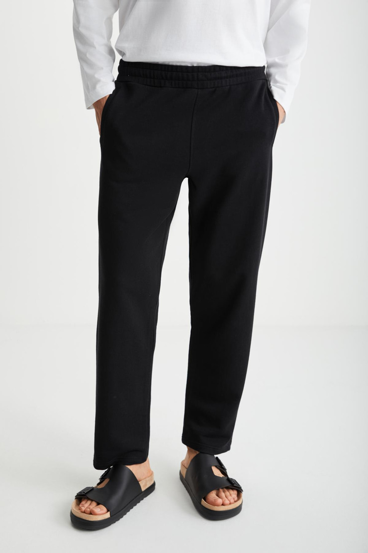 BRYCE   Siyah Tekli Eşofman Altı