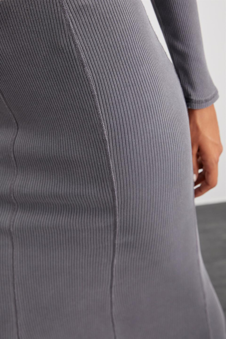 CATELINE  Relaxed Gri Tekli Etek