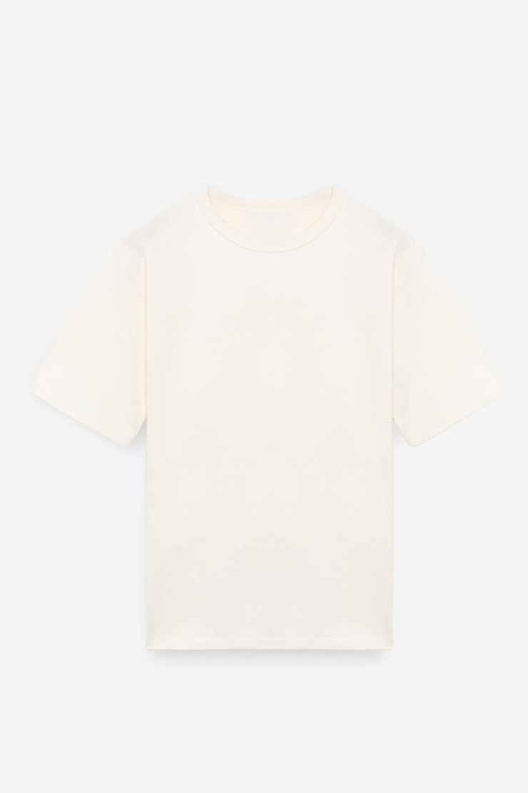 CATWALK Erkek %100 Pamuk Regular Fit Ekru T-Shirt