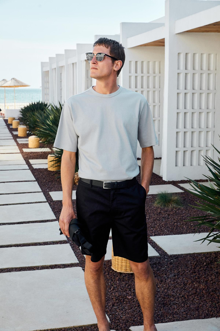 CATWALK Erkek %100 Pamuk Regular Fit Mavi T-Shirt