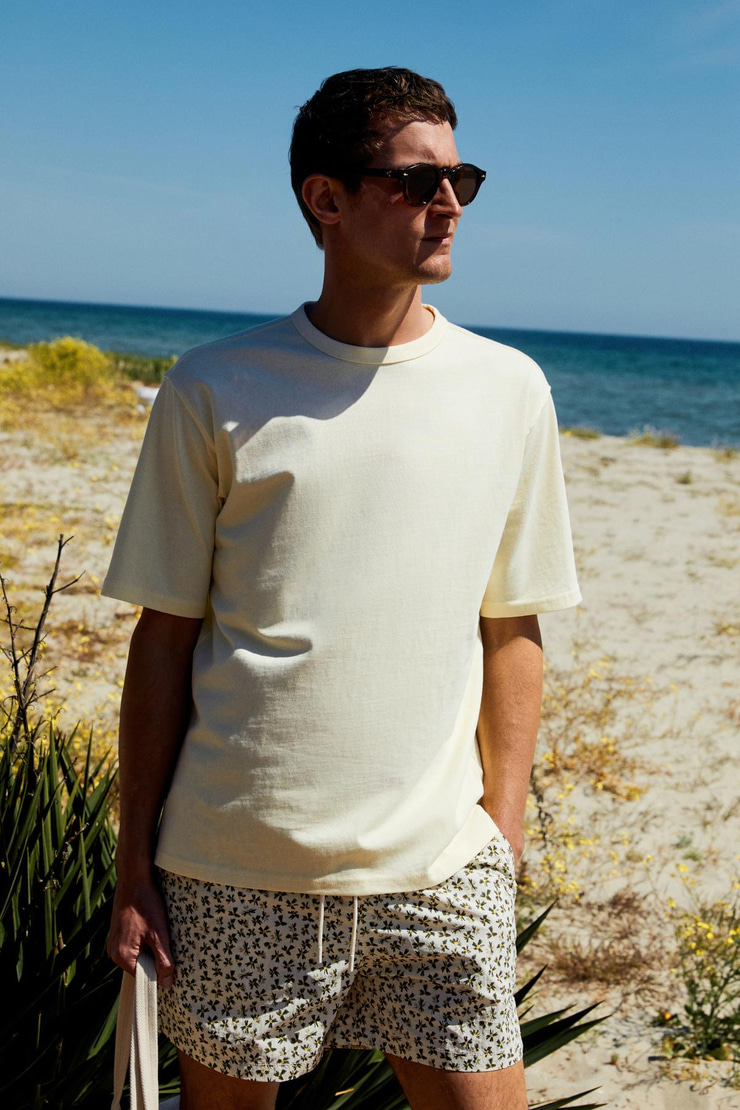 CATWALK Erkek %100 Pamuk Regular Fit Sarı T-Shirt