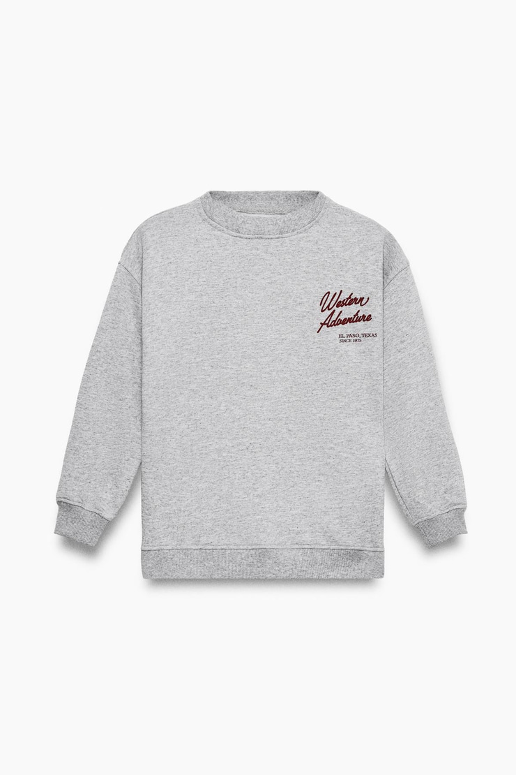 CHACA Erkek Çocuk Nakışlı Grimelanj Sweatshirt