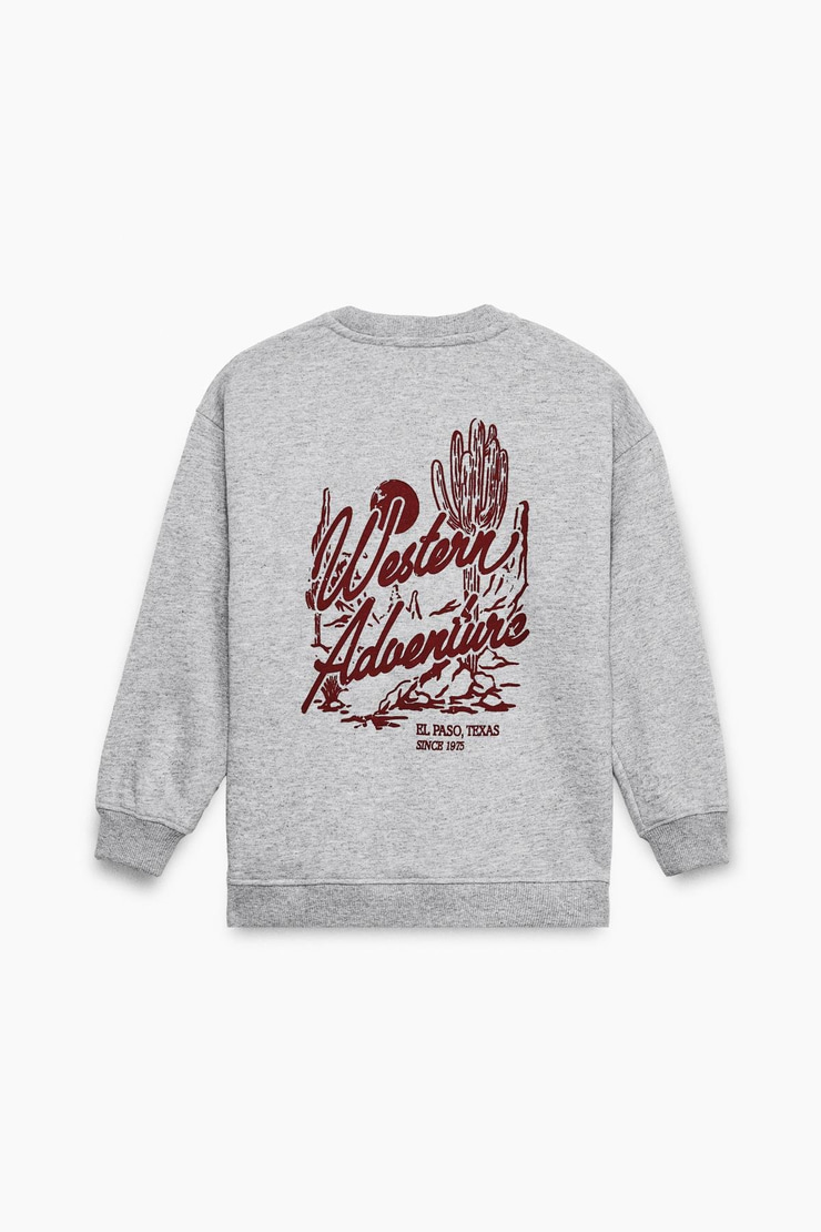 CHACA Erkek Çocuk Nakışlı Grimelanj Sweatshirt