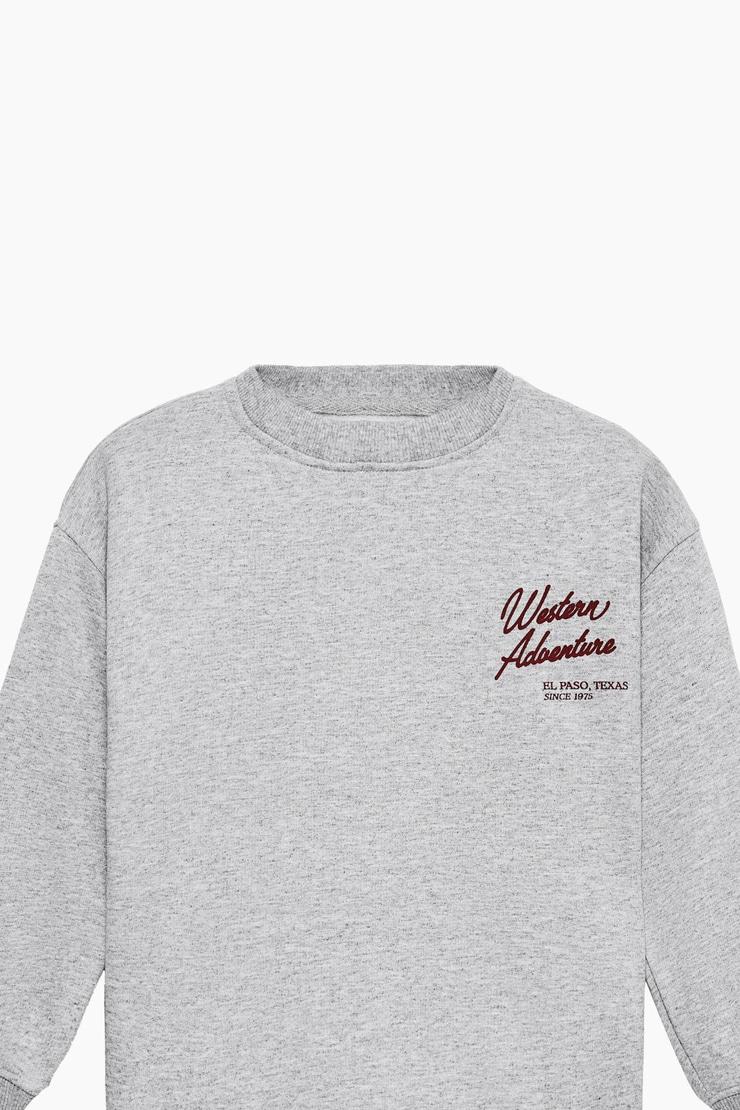 CHACA Erkek Çocuk Nakışlı Grimelanj Sweatshirt