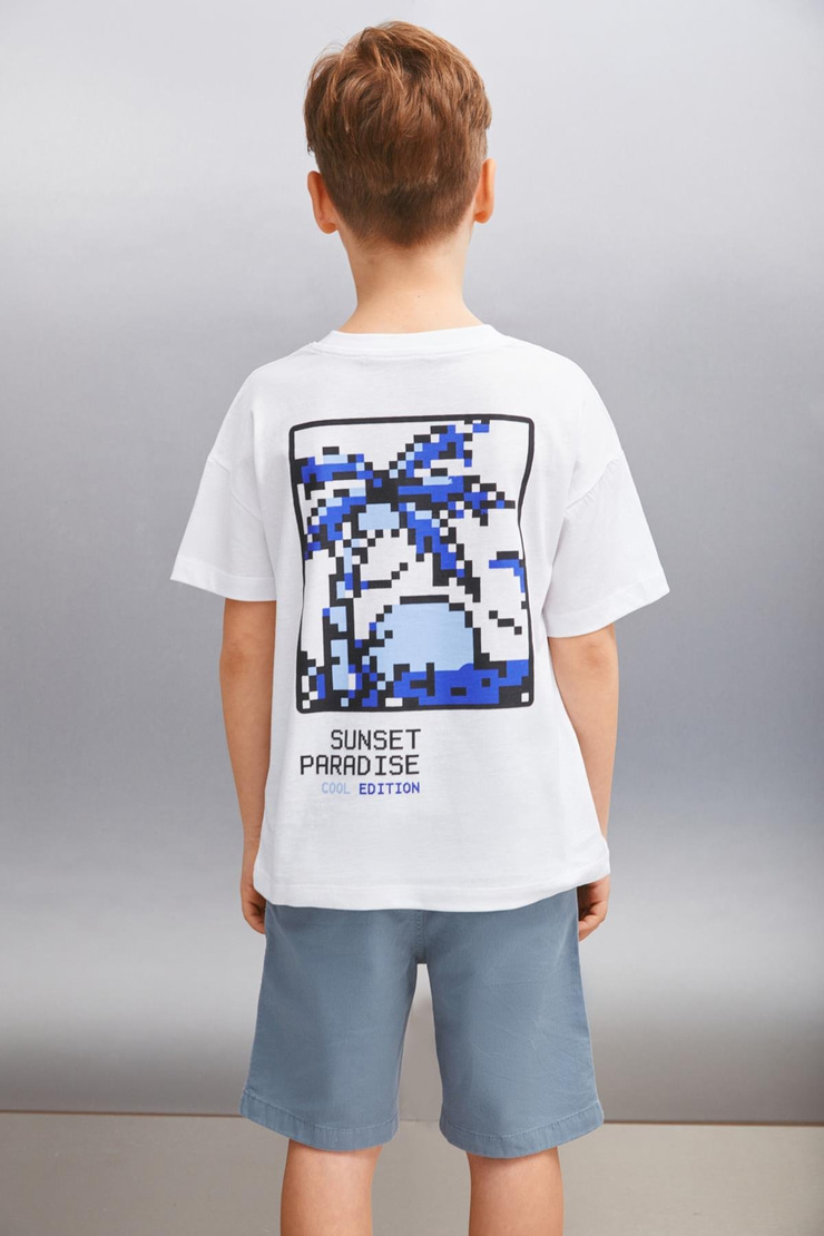 CLEMENT  Relaxed Beyaz Tekli T-Shirt