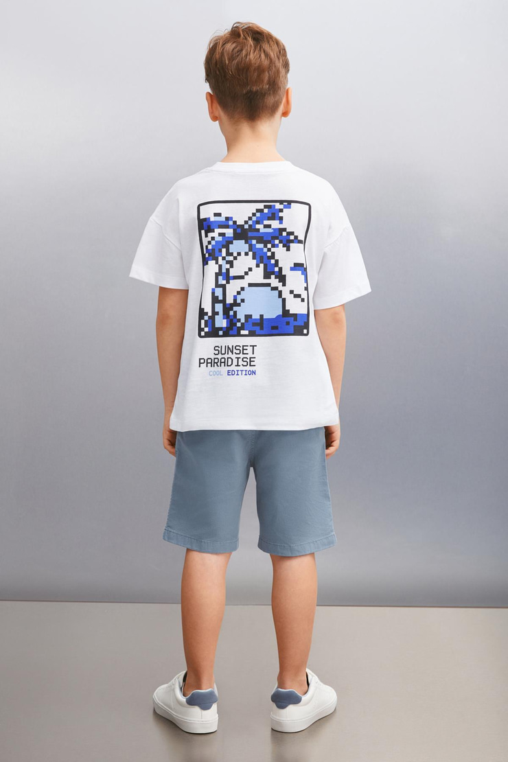 CLEMENT  Relaxed Beyaz Tekli T-Shirt