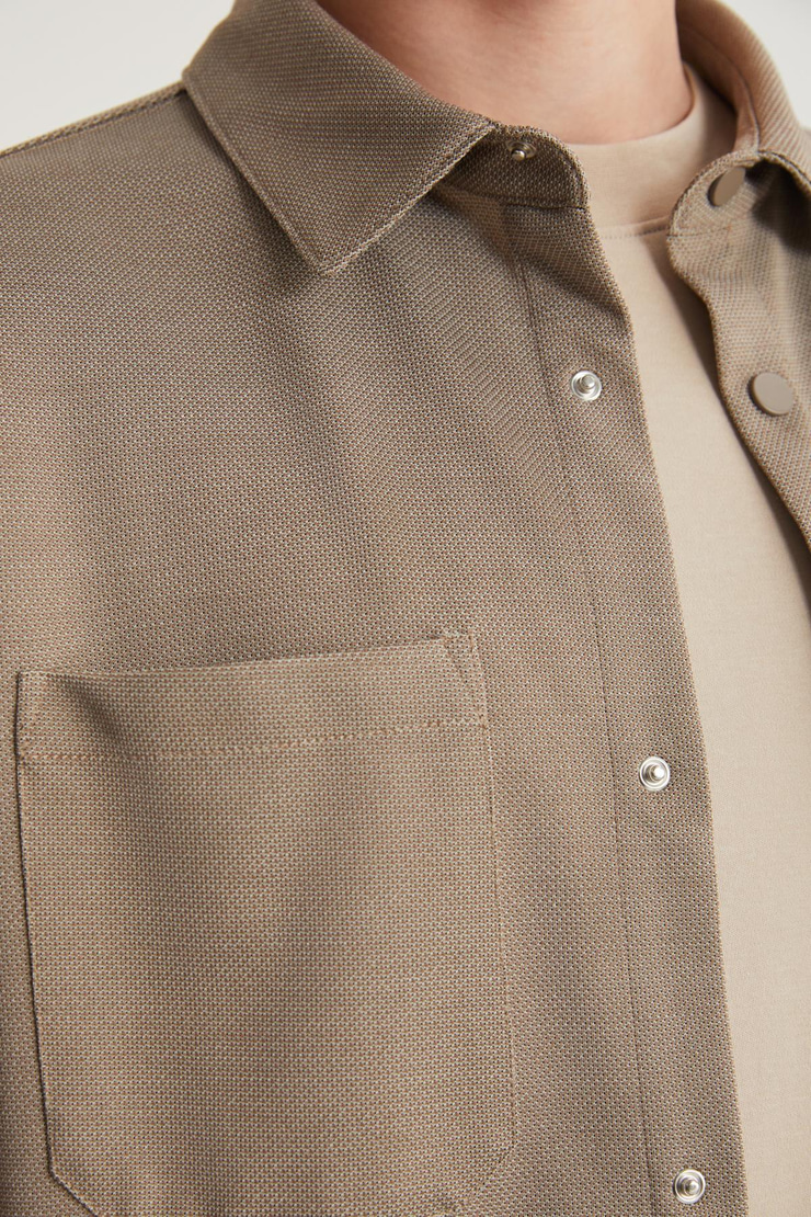 DERIAN Erkek Regular Vizon Gömlek