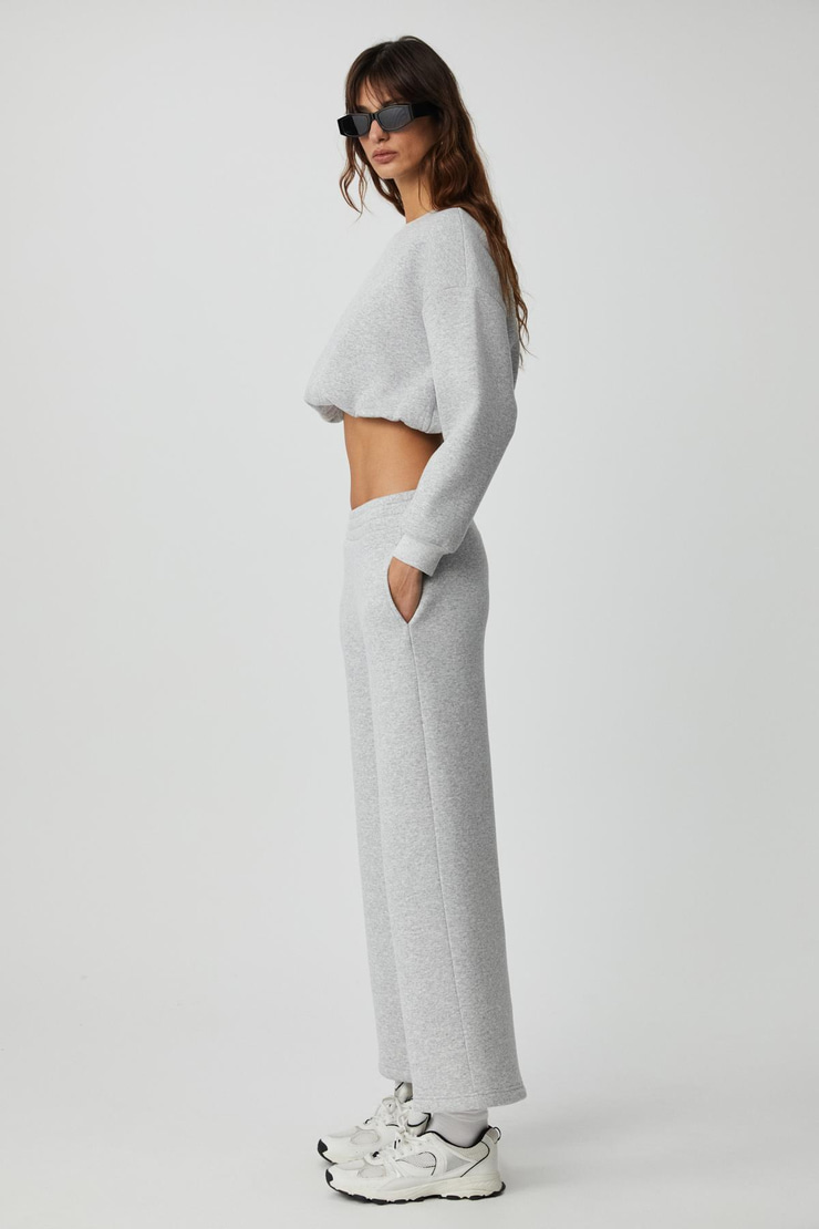 DEWANNA Kadın Uzun Kollu Crop Grimelanj Eşofman Takımı