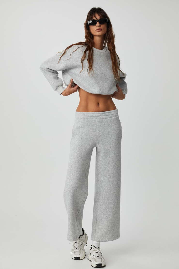 DEWANNA Kadın Uzun Kollu Crop Grimelanj Eşofman Takımı