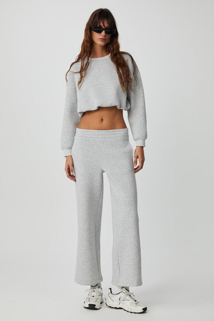 DEWANNA Kadın Uzun Kollu Crop Grimelanj Eşofman Takımı