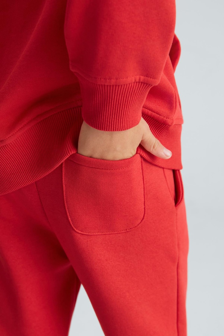 DONOVAN Erkek Çocuk Pamuk-Polyester Kırmızı Eşofman Takımı