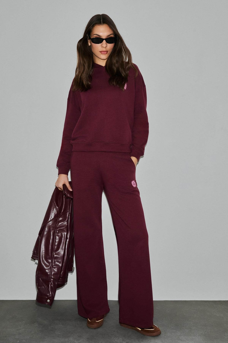 ELITSA Kadın Bordo Sweatshirt