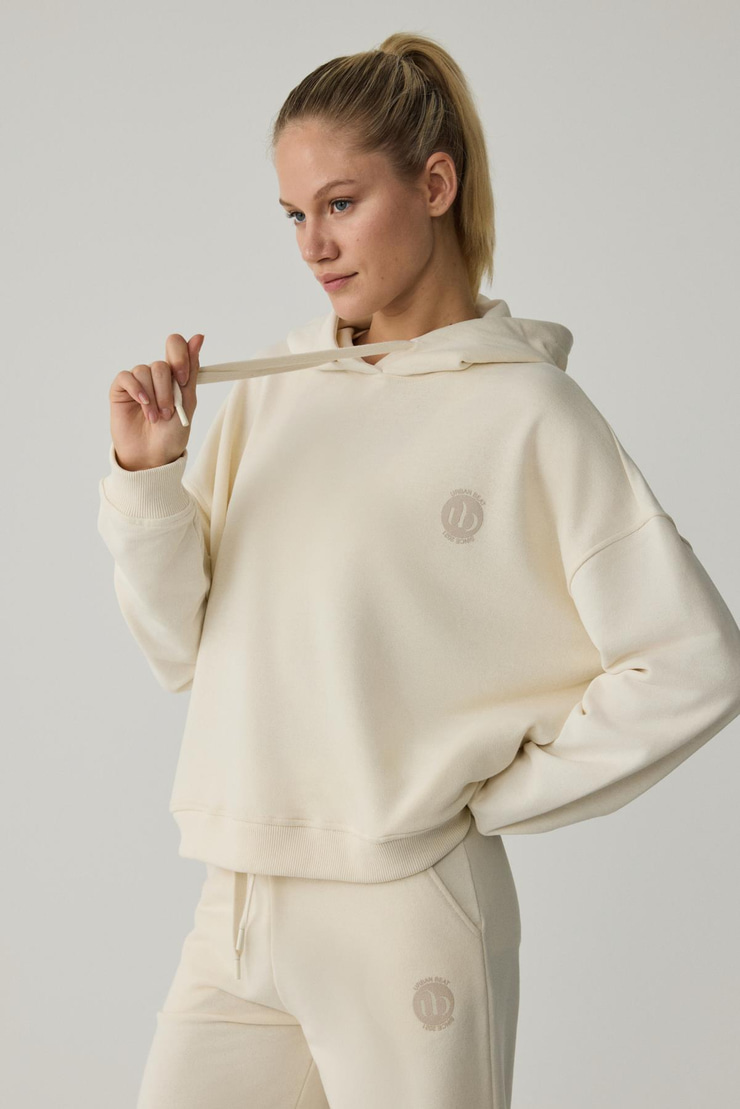 ELITSA Kadın Ekru Sweatshirt