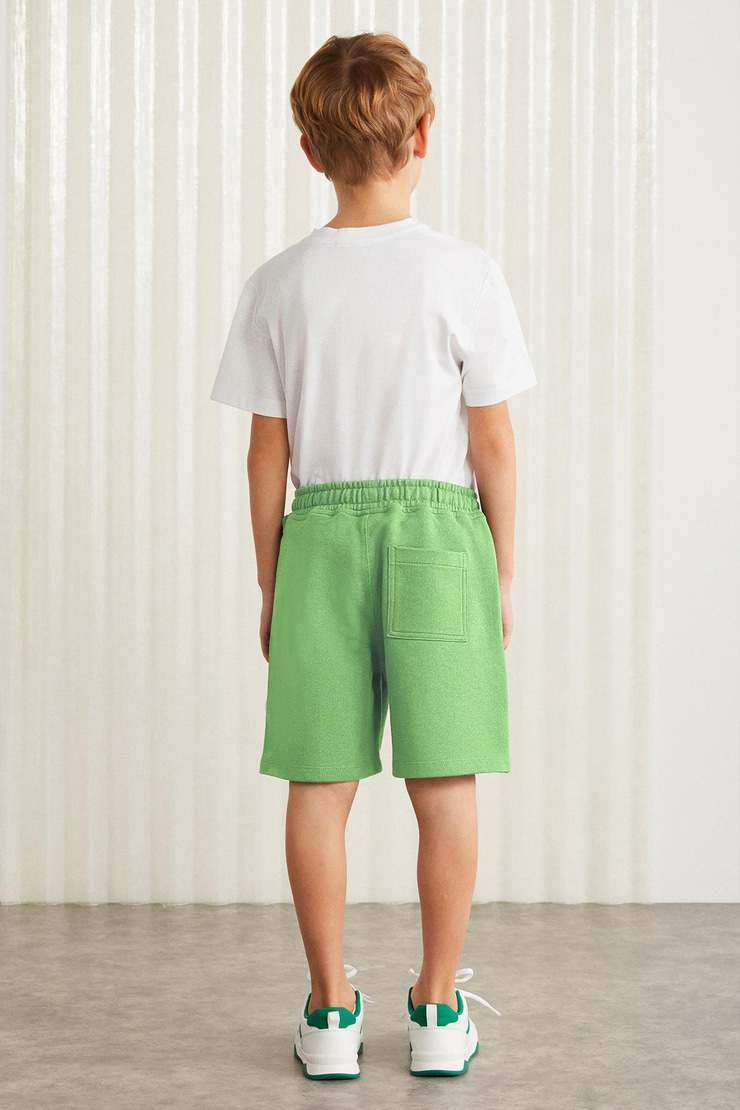 FABRICE Erkek Çocuk %100 Pamuk Yeşil Şort