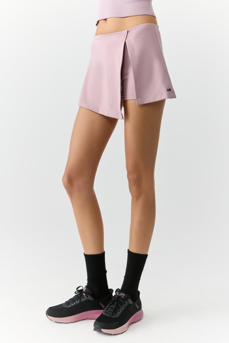 FAYA Kadın Şortlu Envelop Etekli Yumuşacık Gül Kurusu Etek