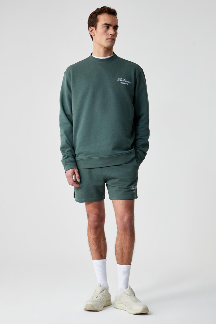 FEDERER Erkek Uzun Kollu Regular Bisiklet Yaka Yeşil Alt-Üst Takım