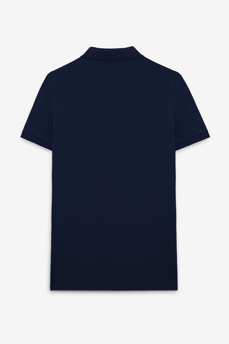 FLEXORE Erkek %100 Pamuk Kısa Kollu Regular Fit Lacivert Polo Yaka T-shirt