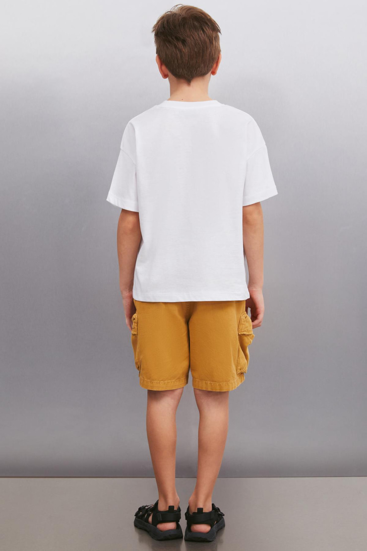 FLORENT  Regular Beyaz Tekli T-Shirt