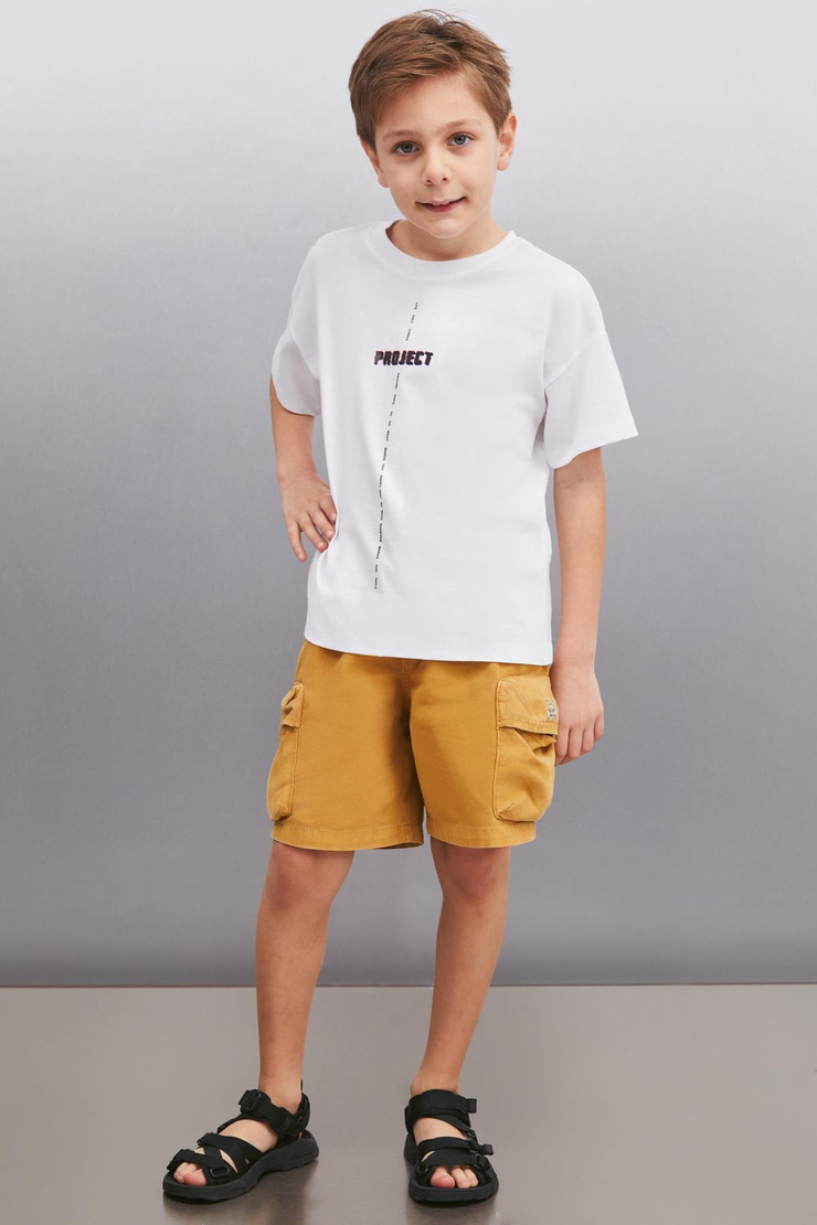 FLORENT  Regular Beyaz Tekli T-Shirt