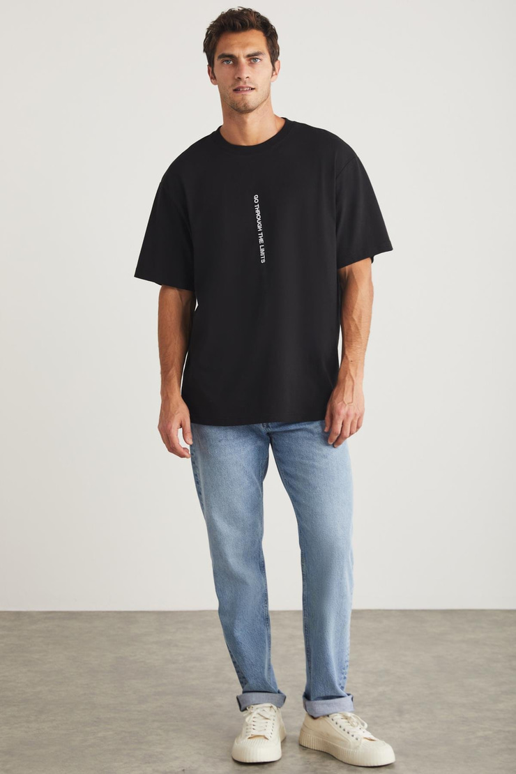 HARALD Relaxed Relaxed Siyah Tekli T-Shirt