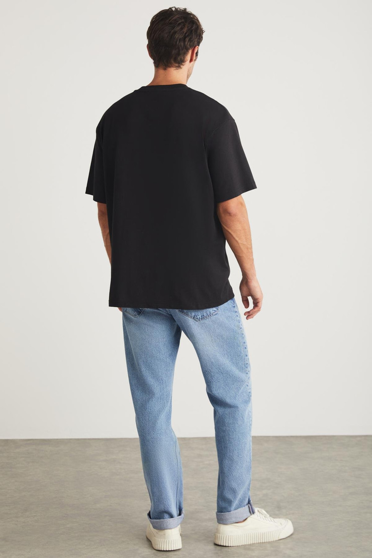 HARALD Relaxed Relaxed Siyah Tekli T-Shirt