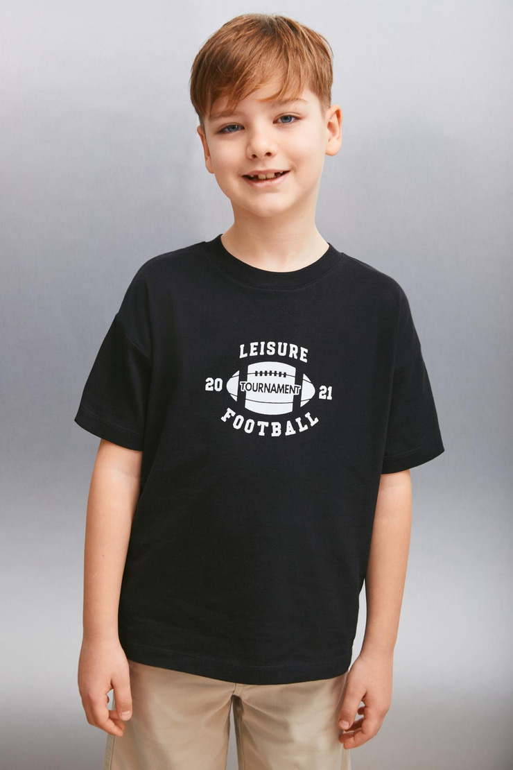 INIGO  Regular Siyah Tekli T-Shirt