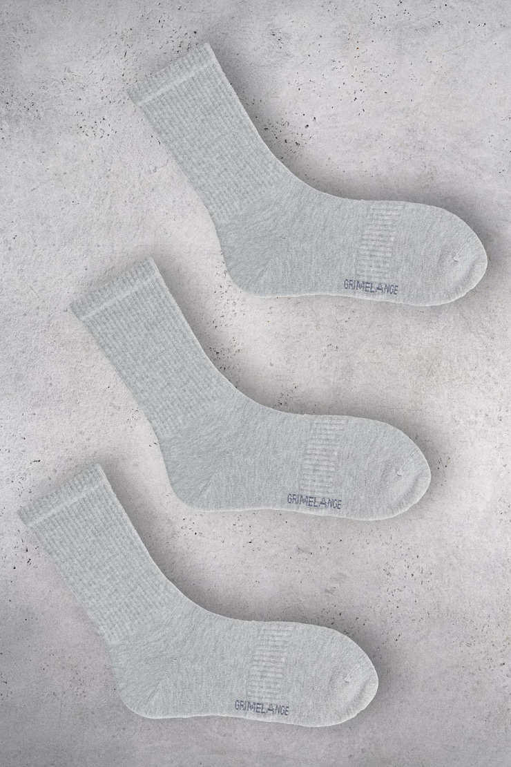 ISILDUR Erkek Organik Pamuklu 3 Lü Paket Grimelanj Çorap