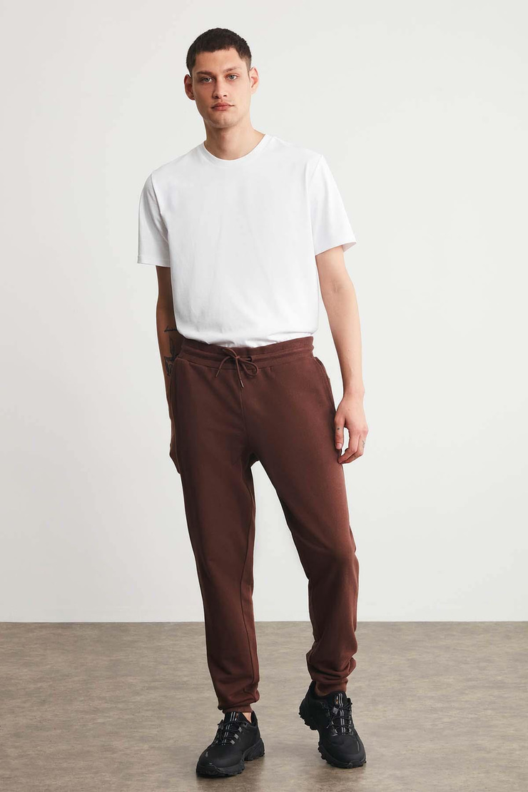 JEREMIAH Relaxed Regular Bordo  Eşofman Altı