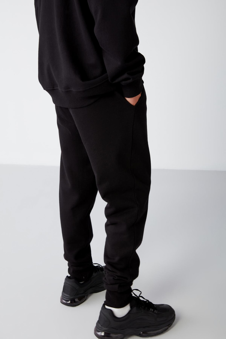 JEREMIAH Relaxed Regular Siyah  Eşofman Altı