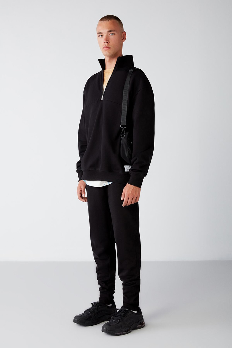 JEREMIAH Relaxed Regular Siyah  Eşofman Altı