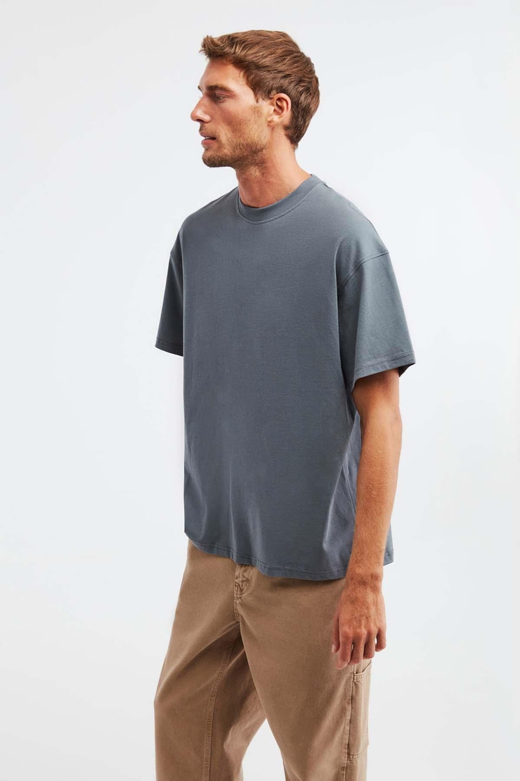 JETT  Oversize Açık Gri  T-Shirt