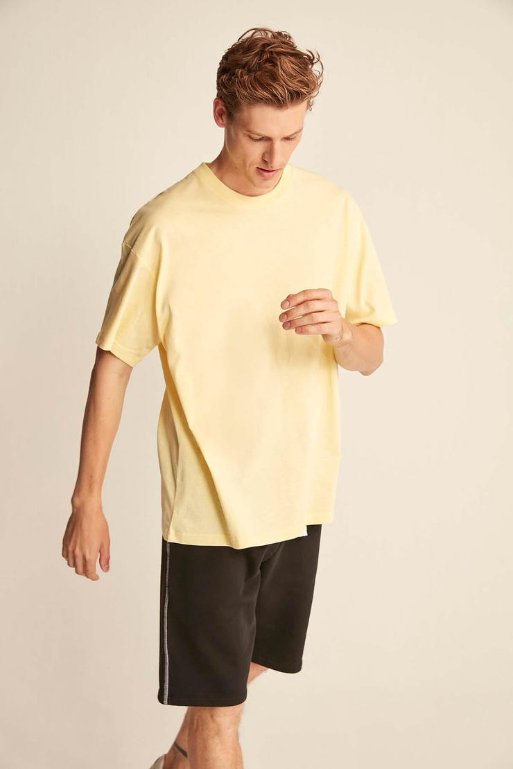 JETT  Oversize Sarı  T-Shirt
