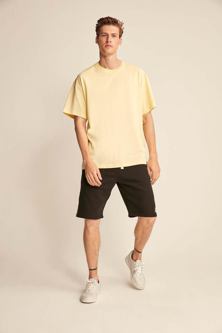 JETT  Oversize Sarı  T-Shirt