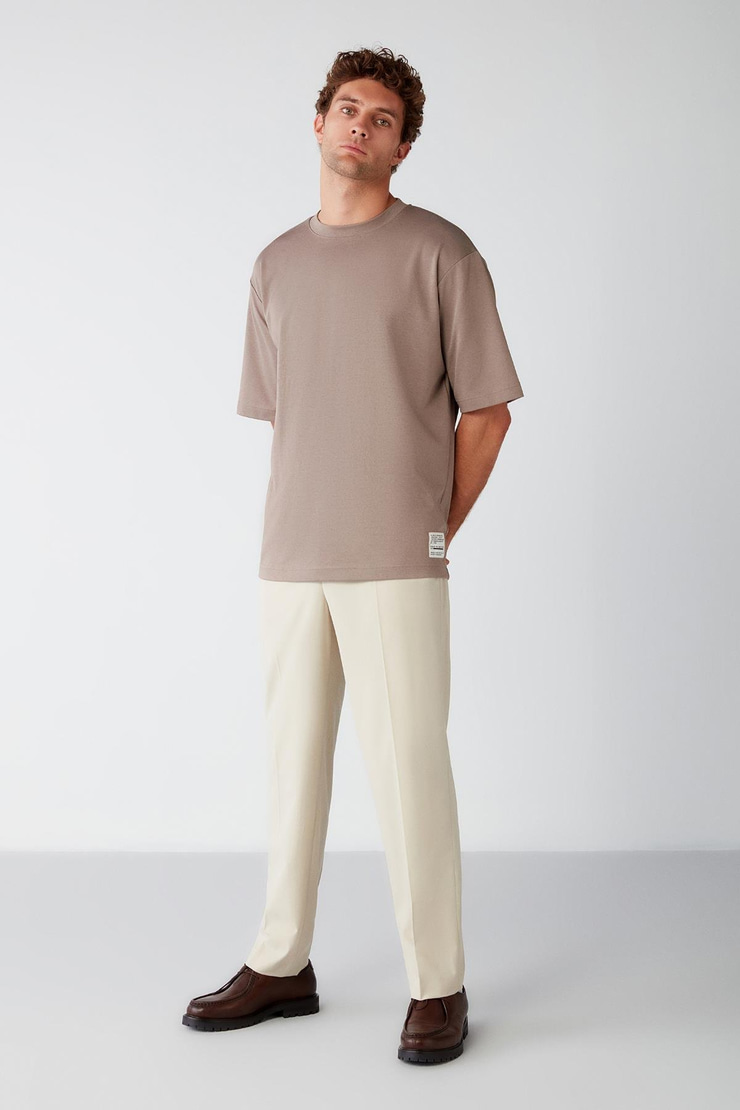 JOEL Basic Oversize Vizon  T-Shirt