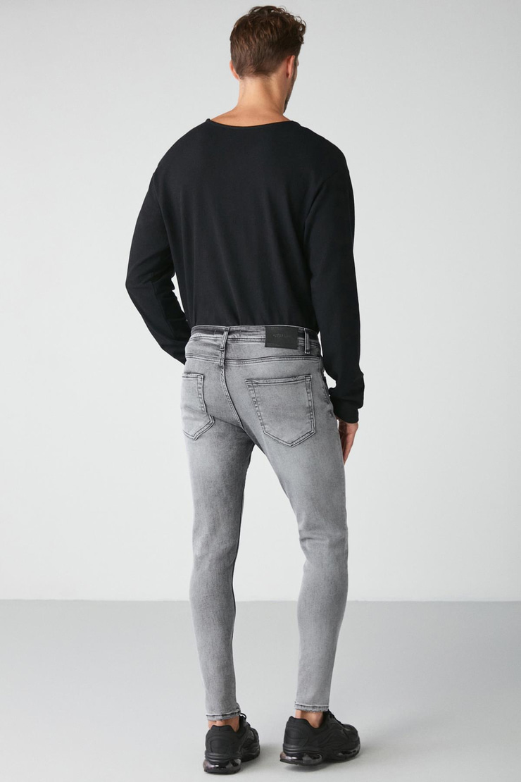 JOHEN Relaxed Skinny Açık Gri  Jeans