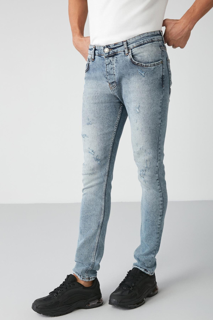 JOHEN Relaxed Skinny Açık Mavi  Jeans