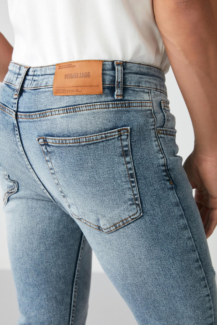 JOHEN Relaxed Skinny Açık Mavi  Jeans