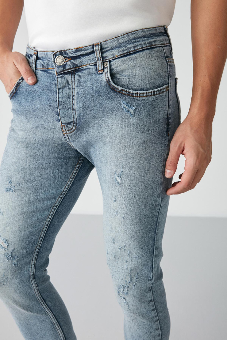 JOHEN Relaxed Skinny Açık Mavi  Jeans