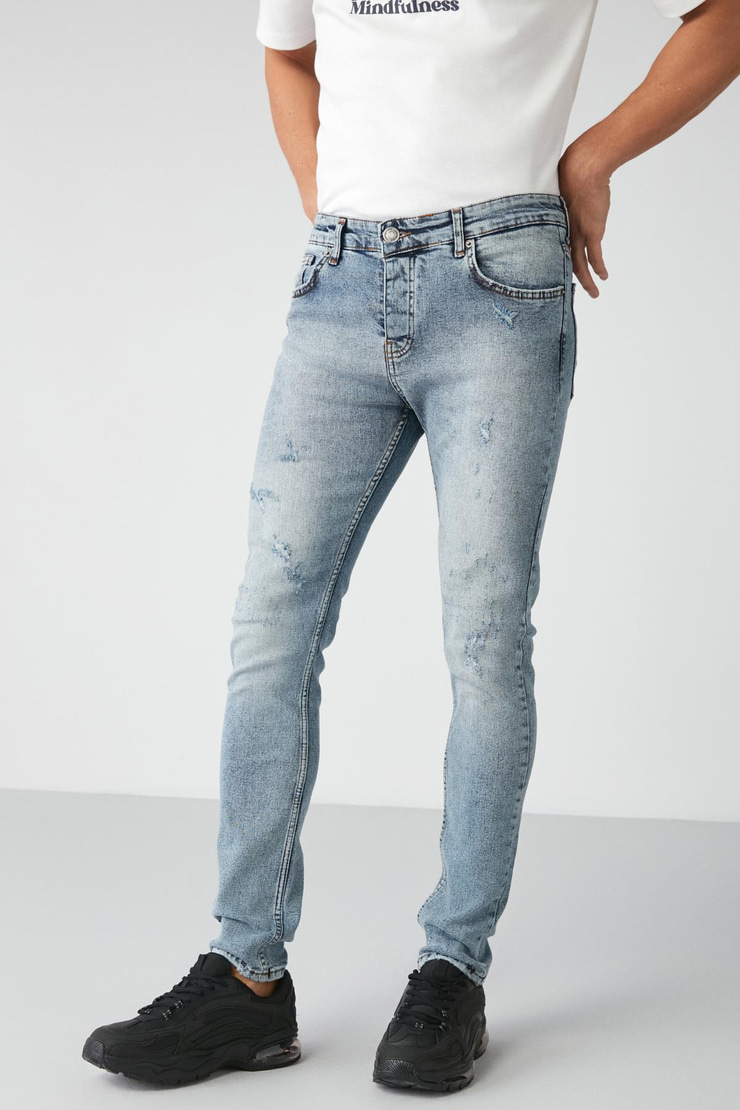 JOHEN Relaxed Skinny Açık Mavi  Jeans