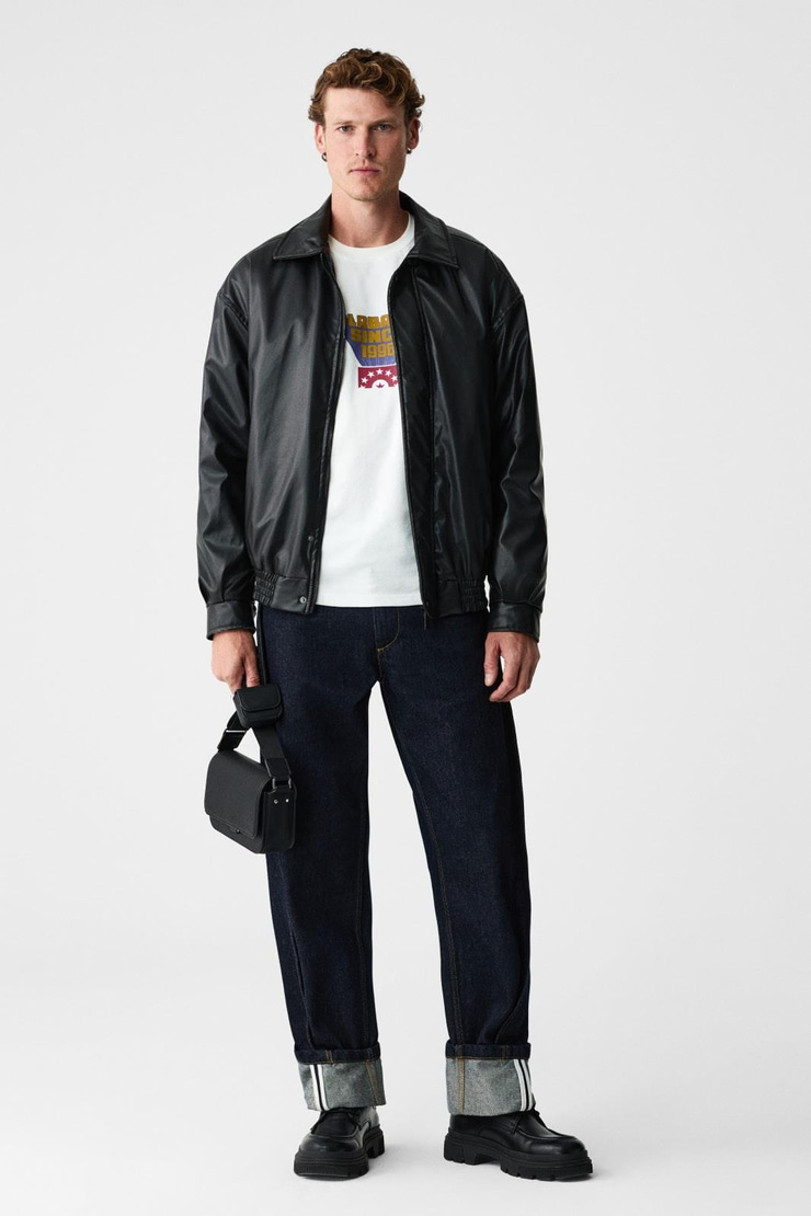 KALIMERA Erkek %100 Organik Pamuklu Bisiklet Yakalı Uzun Kollu Beyaz T-Shirt