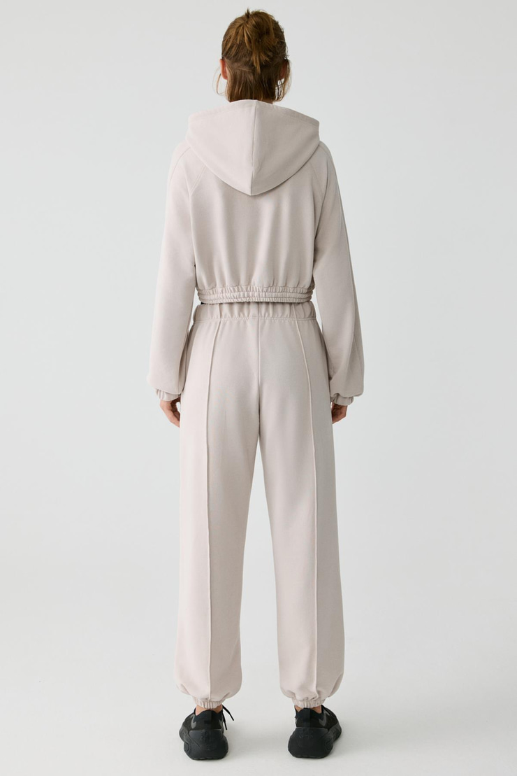 KATHRINE Kadın Kapüşonlu Taş Rengi Sweatshirt