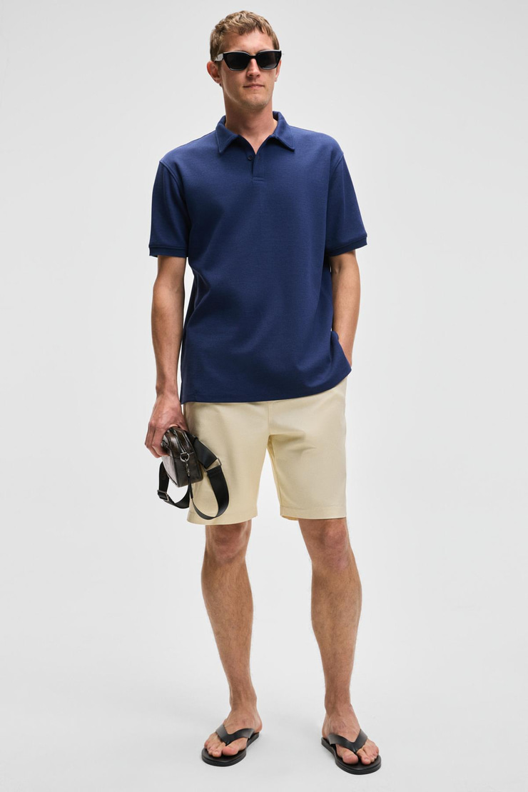 LAPORTE  Regular Lacivert  Polo Yaka T-shirt