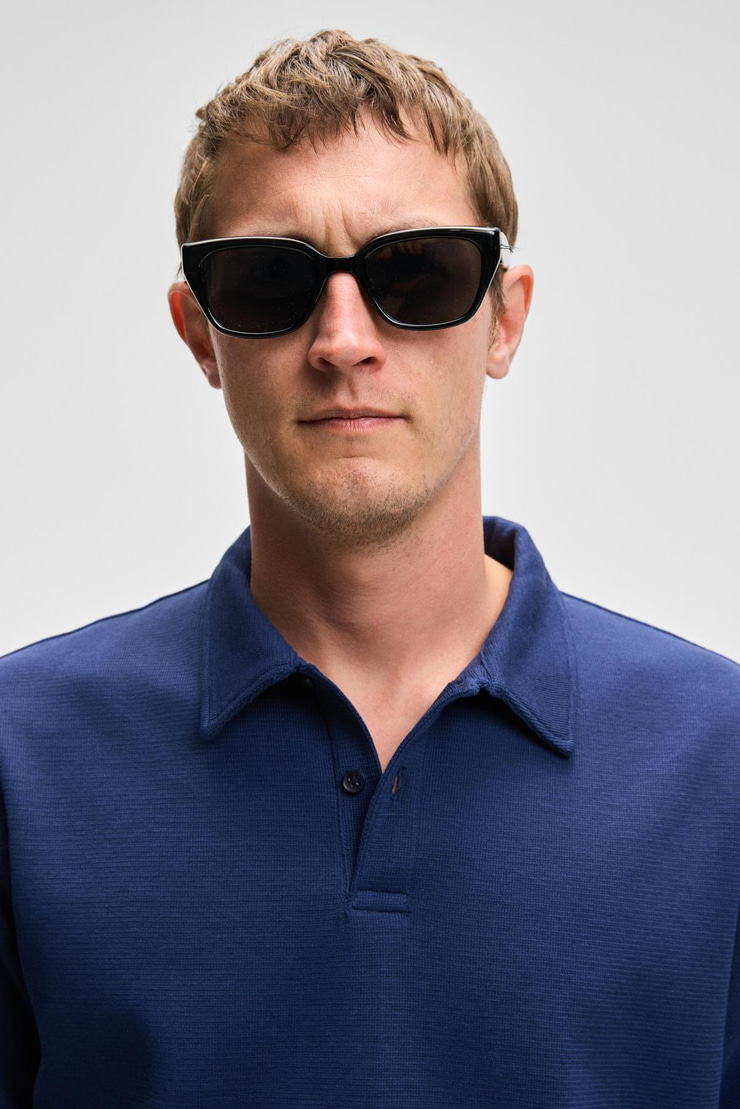 LAPORTE  Regular Lacivert  Polo Yaka T-shirt