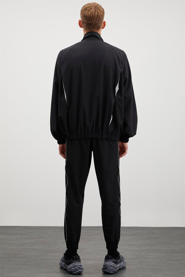 LARS Paraşüt Relaxed Siyah Tekli Alt-Üst Takım