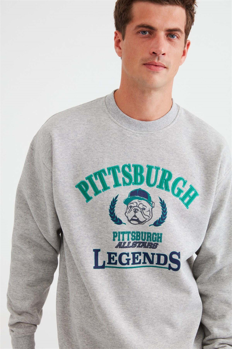 LEGENDS Örme Oversize Grimelanj  Sweatshirt