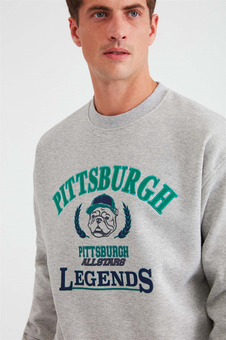 LEGENDS Örme Oversize Grimelanj  Sweatshirt