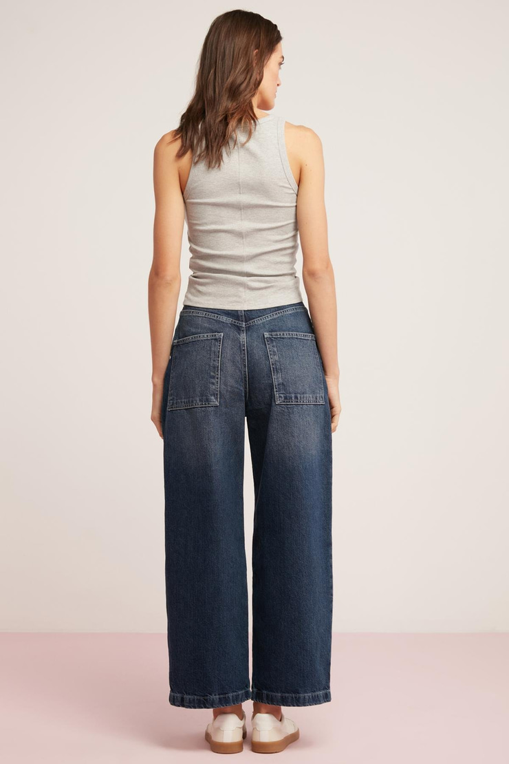 LILLESOL Kadın Fitilli Görünümlü Slim Fit Vücuda Oturan Havuz Yakalı Pamuklu Basic Gri Atlet