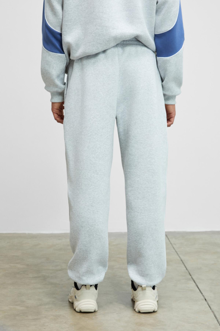 LUXER Erkek Beli Ve Paçası Lastikli Biyeli Cepleri Fermuarlı Grimelanj Eşofman Altı